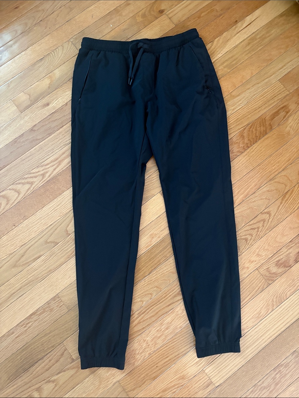 Unrl Men's Black Elastic-Waist Jogger athletic pants